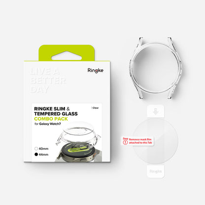 Coque Ringke Slim pour Samsung Galaxy Watch7 44mm, Transparente