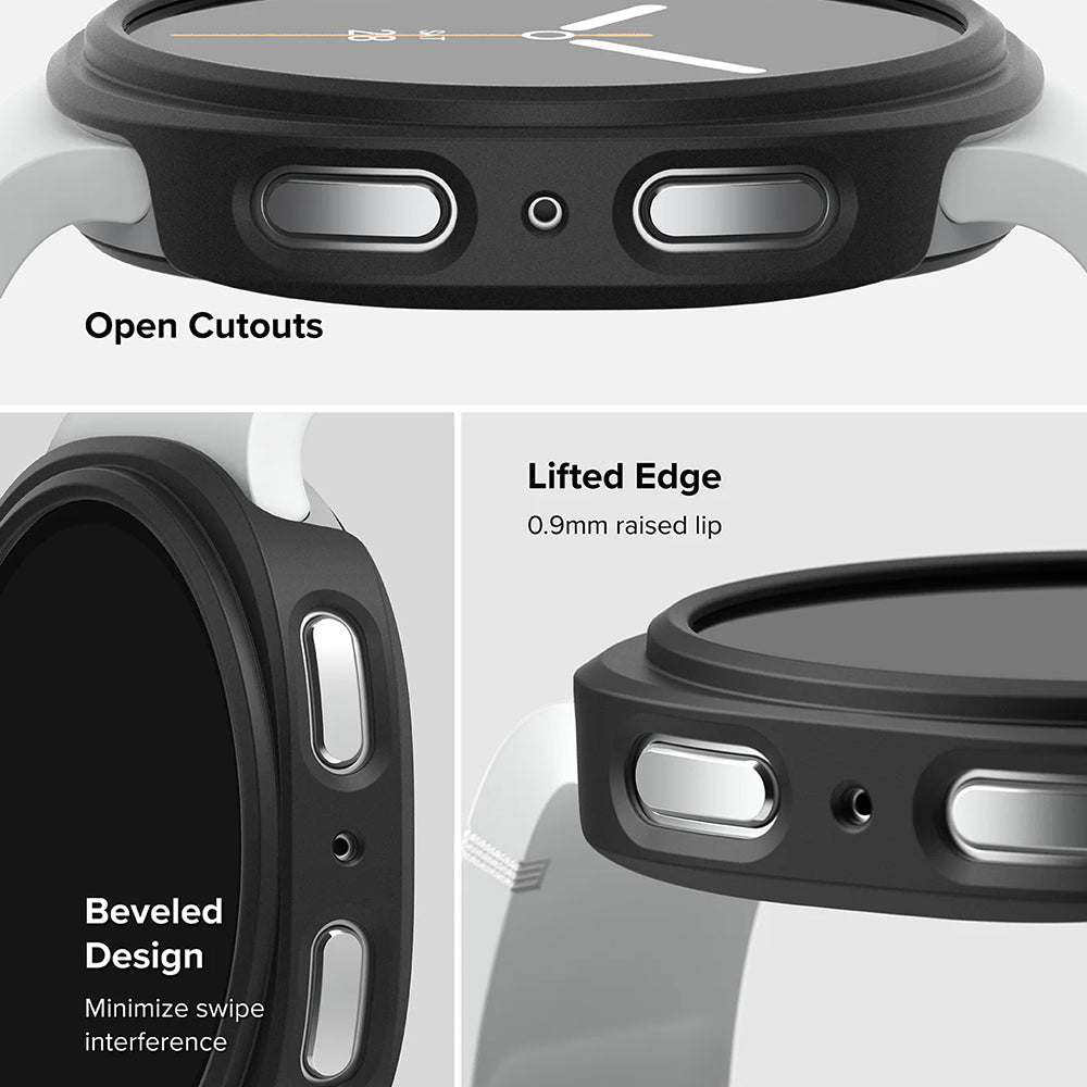 Coque Ringke Slim pour Samsung Galaxy Watch8 40mm, Lot de 2 pièces, Noir Mat