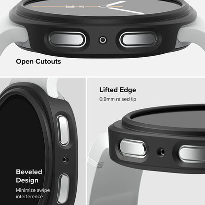 Coque Ringke Slim pour Samsung Galaxy Watch8 40mm, Lot de 2 pièces, Noir Mat