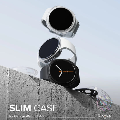 Coque Ringke Slim pour Samsung Galaxy Watch8 40mm, Lot de 2 pièces, Transparente