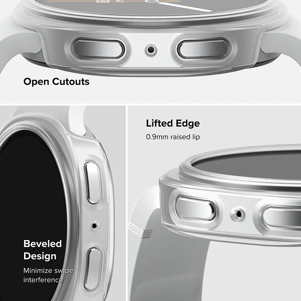 Coque Ringke Slim pour Samsung Galaxy Watch8 44mm, Lot de 2 pièces, Transparente