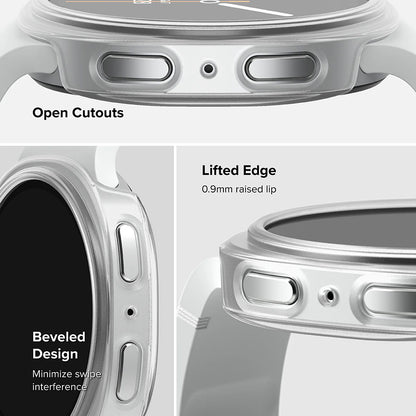 Coque Ringke Slim pour Samsung Galaxy Watch8 44mm, Lot de 2 pièces, Transparente