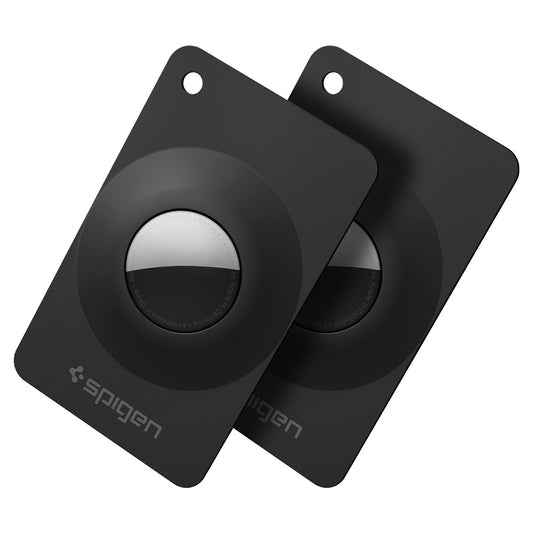 Coque Spigen Air Fit 2 pour Apple AirTag, Lot de 2 pièces, Noire ACS11199