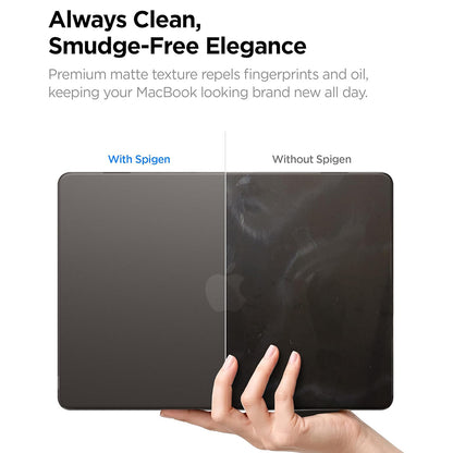 Spigen Airskin Case for Apple MacBook Air 13inch (2026) / (2025) / (2024) / (2022), Satin Black ACS11531