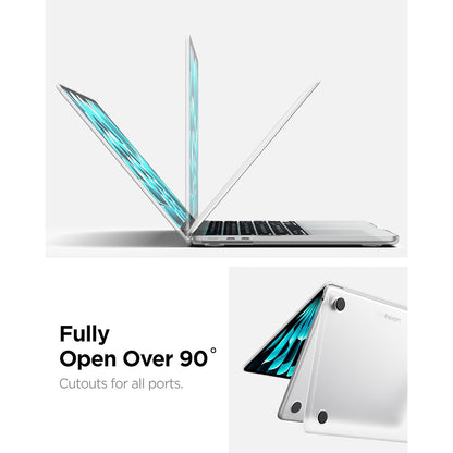 Coque Spigen Airskin pour Apple MacBook Air 13 pouces (2026) / (2025) / (2024) / (2022), Transparente Satinée ACS11530