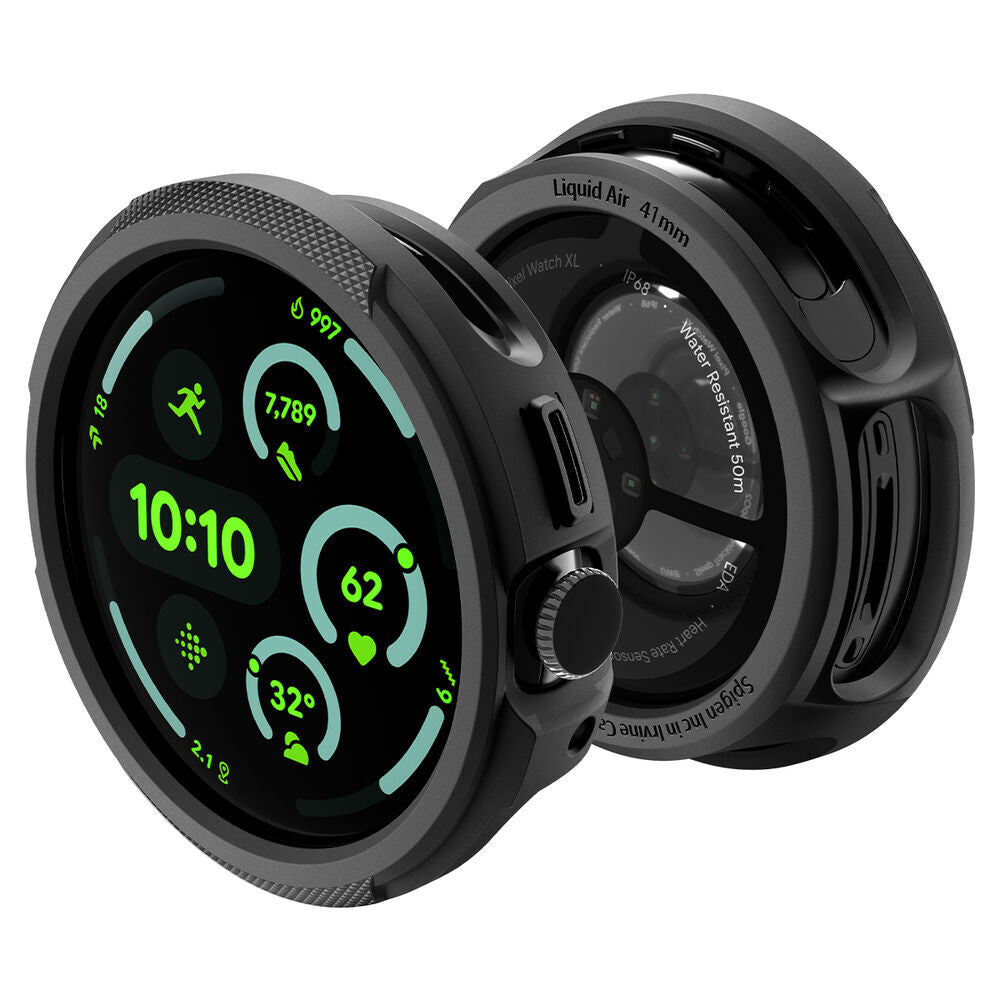 Coque Spigen Liquid Air pour Google Pixel Watch 4 41mm, Noir Mat ACS09483