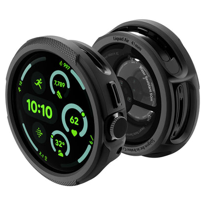 Coque Spigen Liquid Air pour Google Pixel Watch 4 41mm, Noir Mat ACS09483
