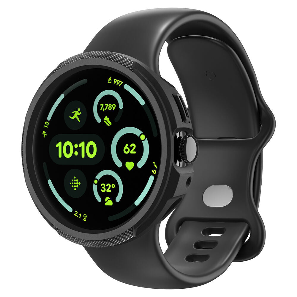 Coque Spigen Liquid Air pour Google Pixel Watch 4 41mm, Noir Mat ACS09483