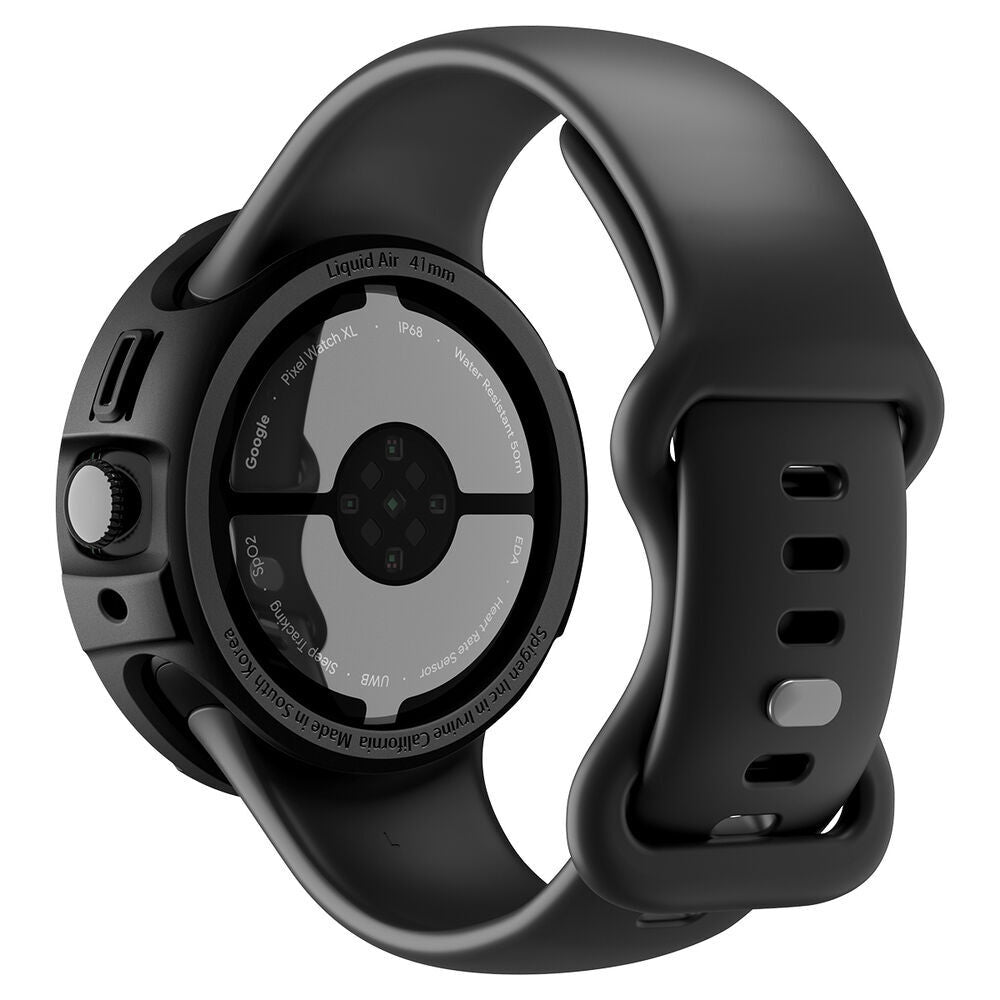 Coque Spigen Liquid Air pour Google Pixel Watch 4 41mm, Noir Mat ACS09483