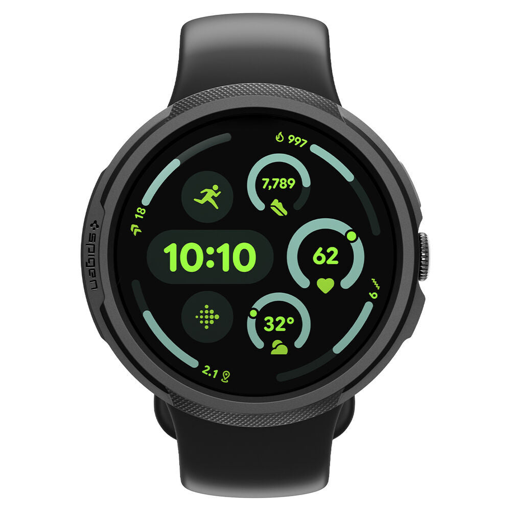 Coque Spigen Liquid Air pour Google Pixel Watch 4 41mm, Noir Mat ACS09483