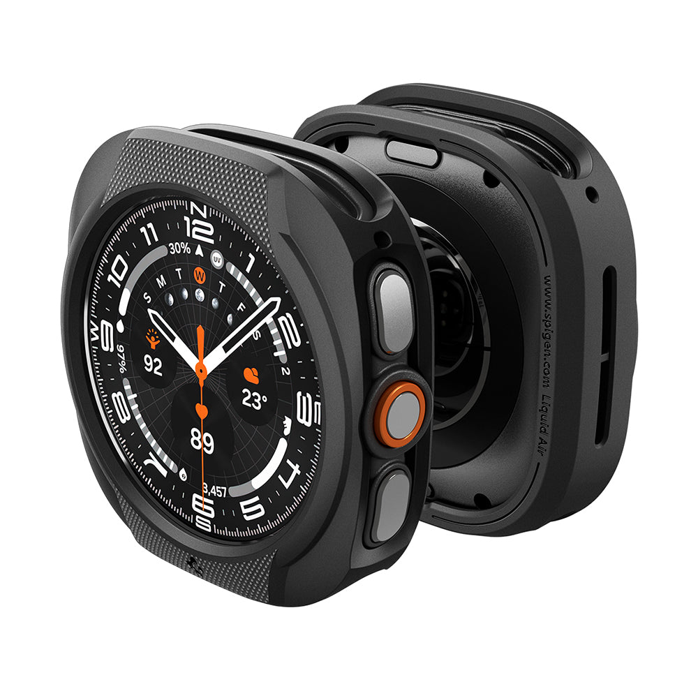 Coque Spigen Liquid Air pour Samsung Galaxy Watch Ultra2, Noir Mat ACS11610