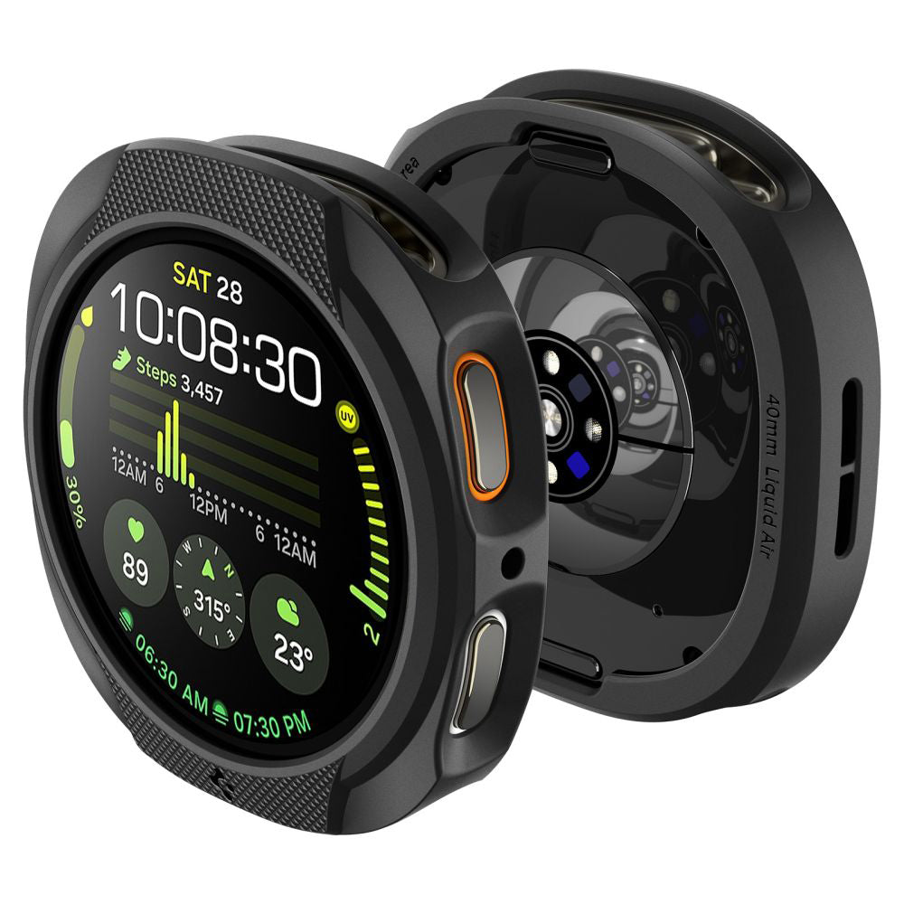 Coque Spigen Liquid Air pour Samsung Galaxy Watch8 40mm, Noir Mat ACS09840