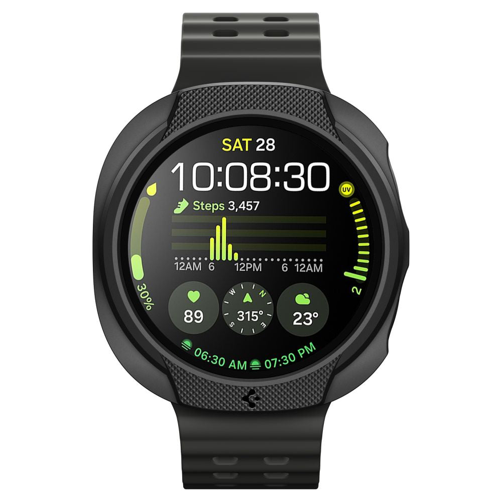 Coque Spigen Liquid Air pour Samsung Galaxy Watch8 40mm, Noir Mat ACS09840
