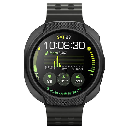 Coque Spigen Liquid Air pour Samsung Galaxy Watch8 40mm, Noir Mat ACS09840