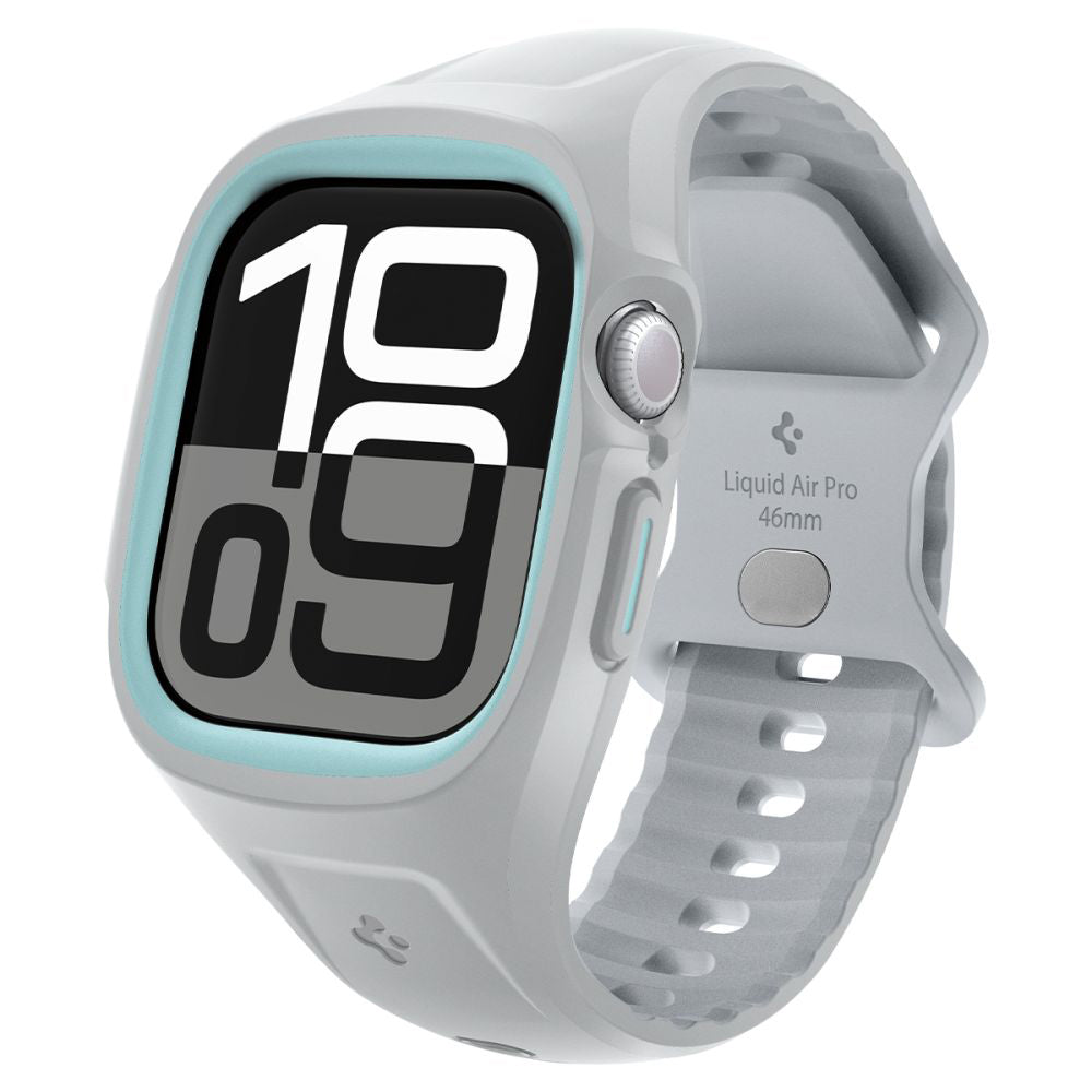 Housse Spigen Liquid Air Pro pour Apple Watch Series 10 / 11 46mm, Gris ACS09318