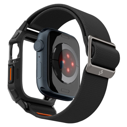 Étui Spigen Lite Fit Pro pour Apple Watch 44mm Series, Noir Mat ACS07103