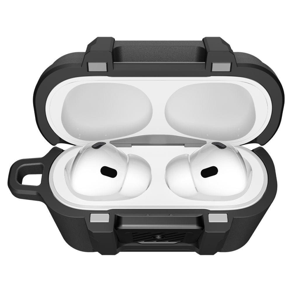 Étui Spigen Lock Fit pour Apple AirPods Pro 3, Noir Mat