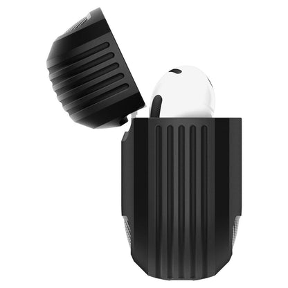 Étui Spigen Rugged Armor pour Apple AirPods 4, Noir Mat