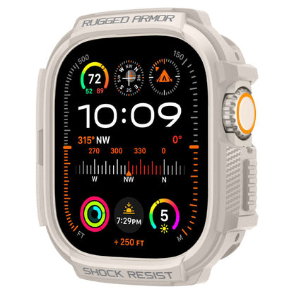Housse Spigen Rugged Armor pour Apple Watch Ultra Series, Beige ACS07381