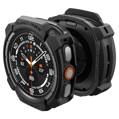 Coque Spigen Rugged Armor pour Samsung Galaxy Watch Ultra2, Noir Mat ACS11611