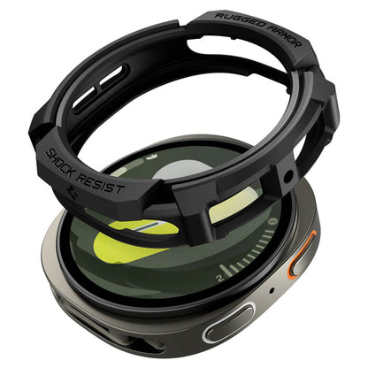 Étui Spigen Rugged Armor pour Samsung Galaxy Watch8 40mm, Noir ACS10004