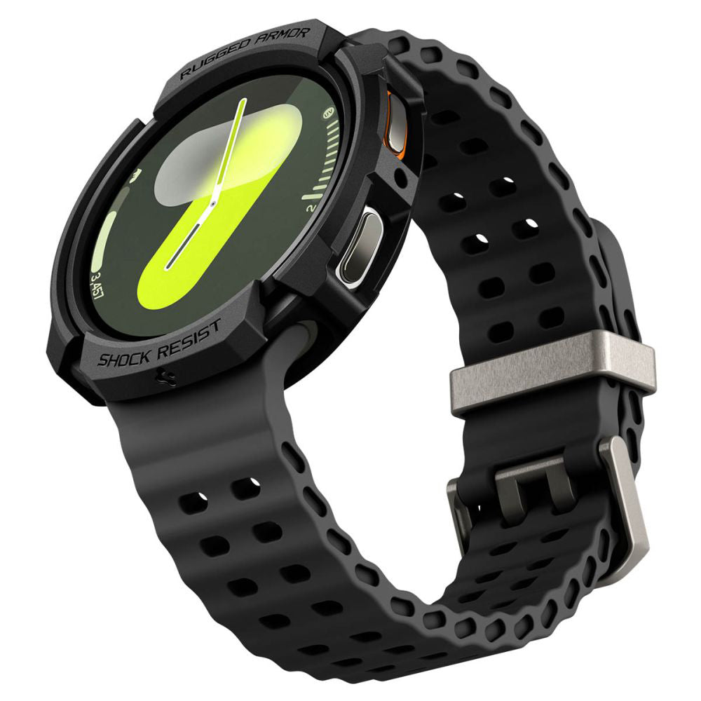 Étui Spigen Rugged Armor pour Samsung Galaxy Watch8 40mm, Noir ACS10004