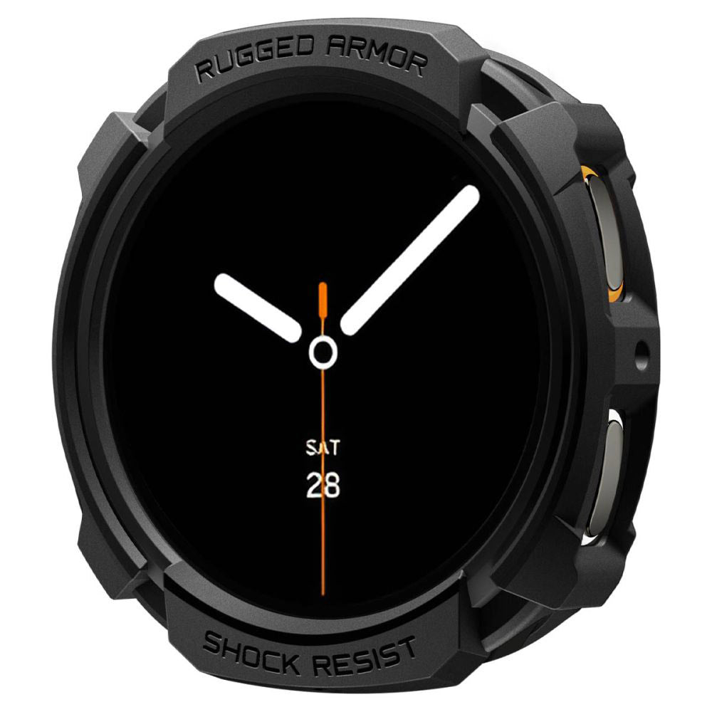 Coque Spigen Rugged Armor pour Samsung Galaxy Watch8 44mm, Noir Mat ACS10006