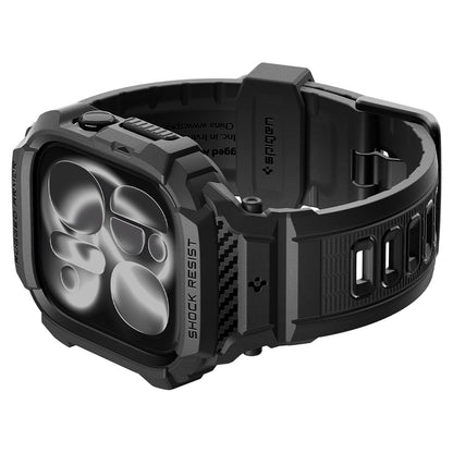 Coque Spigen Rugged Armor Pro pour Apple Watch Series 12 42mm, Noir Mat ACS11883