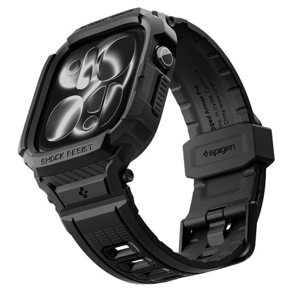 Coque Spigen Rugged Armor Pro pour Apple Watch Series 12 46mm, Noir Mat ACS11894