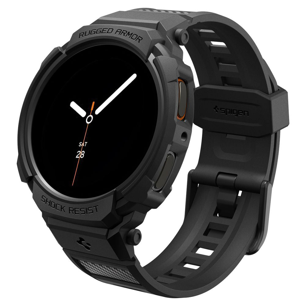 Housse Spigen Rugged Armor Pro pour Samsung Galaxy Watch8 40mm, Noir Mat ACS10005