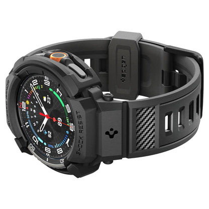Étui Spigen Rugged Armor Pro pour Samsung Galaxy Watch8 Classic, Noir Mat ACS10013