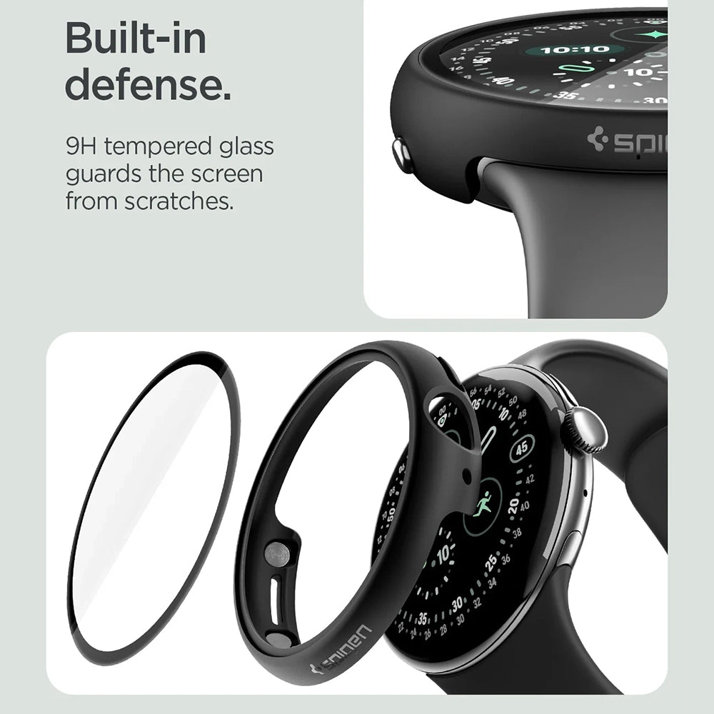 Coque Spigen Thin Fit 360 pour Google Pixel Watch 45mm Series, Noire ACS11746