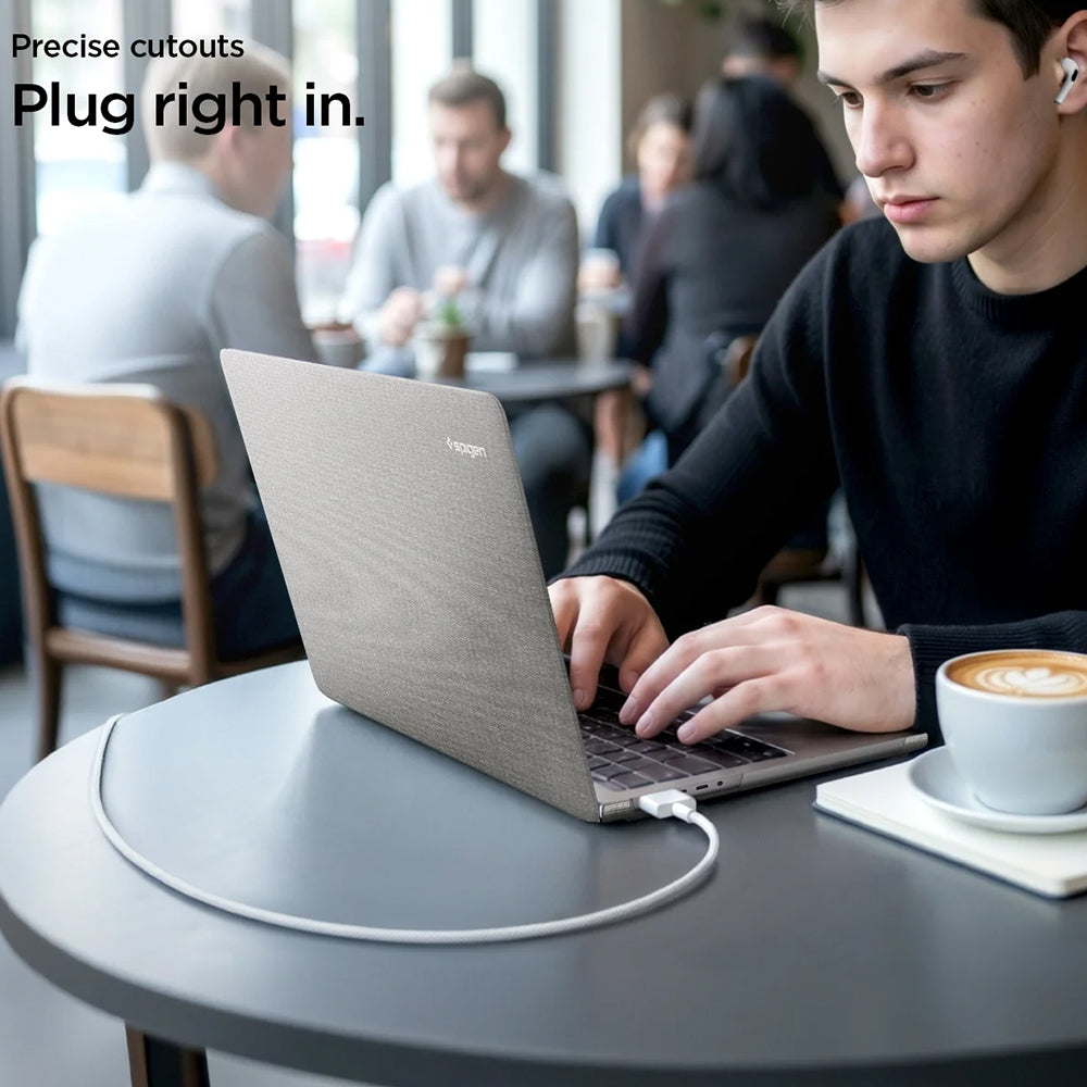 Housse Spigen Urban Fit pour Apple MacBook Neo 13 pouces, Gris ACS11542