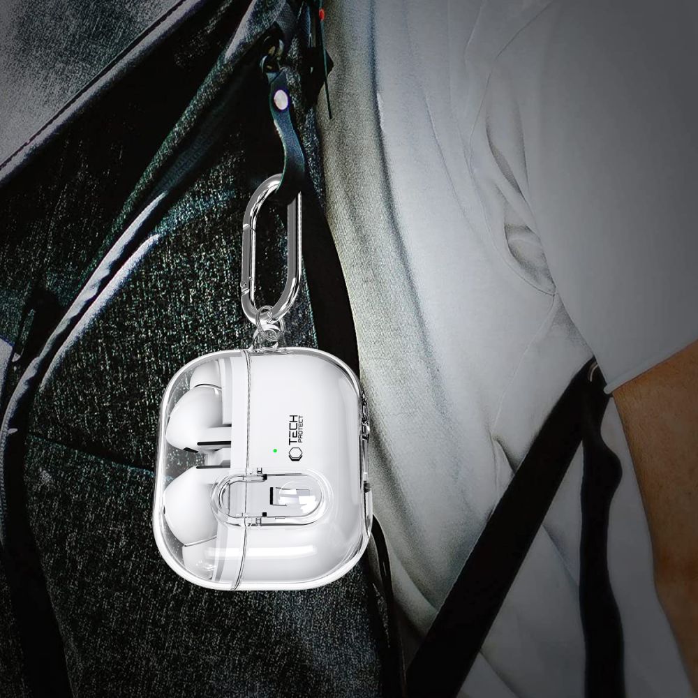 Étui Tech-Protect Flexair pour Samsung Galaxy Buds3 FE / Buds3 Pro / Buds3, Transparent