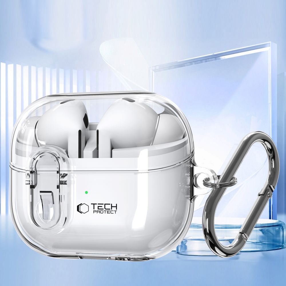 Étui Tech-Protect Flexair pour Samsung Galaxy Buds3 FE / Buds3 Pro / Buds3, Transparent
