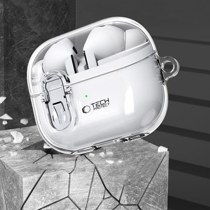 Étui Tech-Protect Flexair pour Samsung Galaxy Buds3 FE / Buds3 Pro / Buds3, Transparent