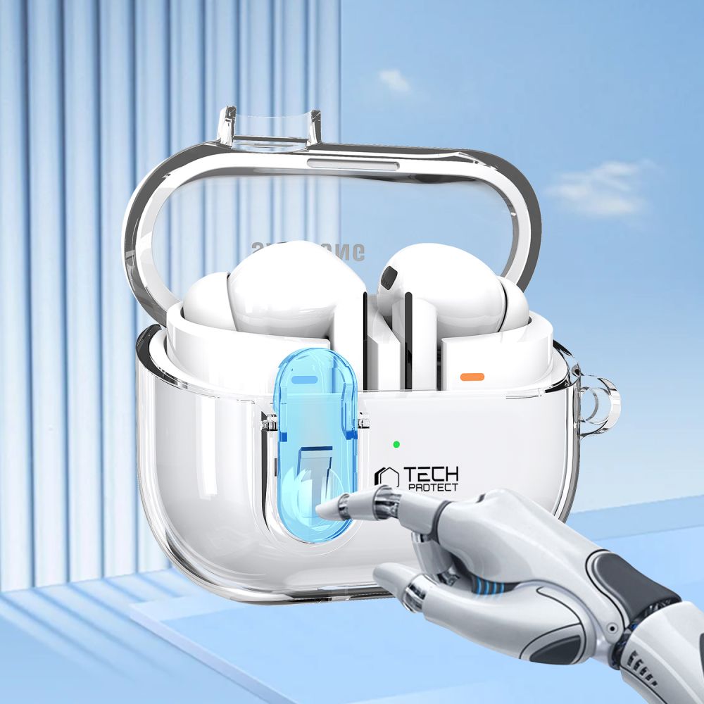 Étui Tech-Protect Flexair pour Samsung Galaxy Buds3 FE / Buds3 Pro / Buds3, Transparent