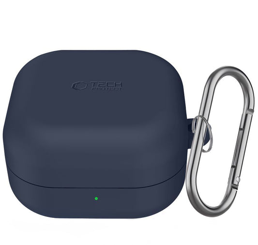 Tech-Protect Silicone Hook Case for Samsung Galaxy Buds4 / Buds4 Pro, Navy Blue