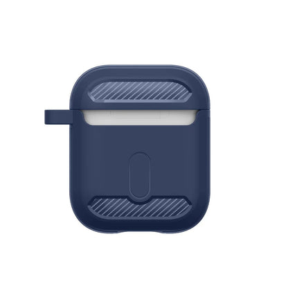 Coque Techsuit Carbon pour Apple AirPods Gen 2 / Gen 1, Gris