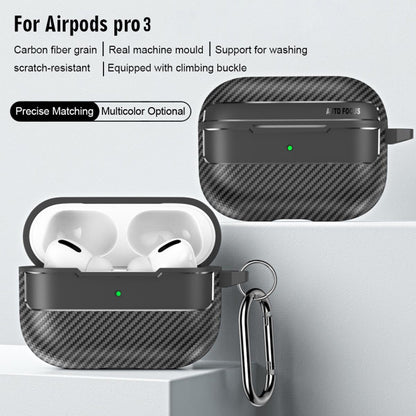 Étui Techsuit CarbonFiber pour Apple AirPods Pro 3, Noir