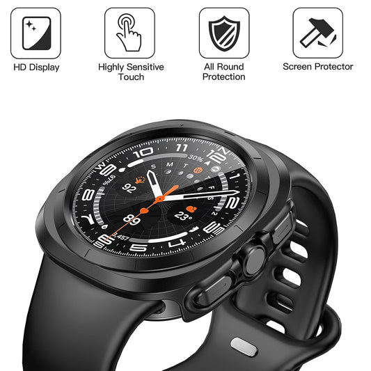 Coque Techsuit Defense360 Pro pour Samsung Galaxy Watch Ultra, Noire