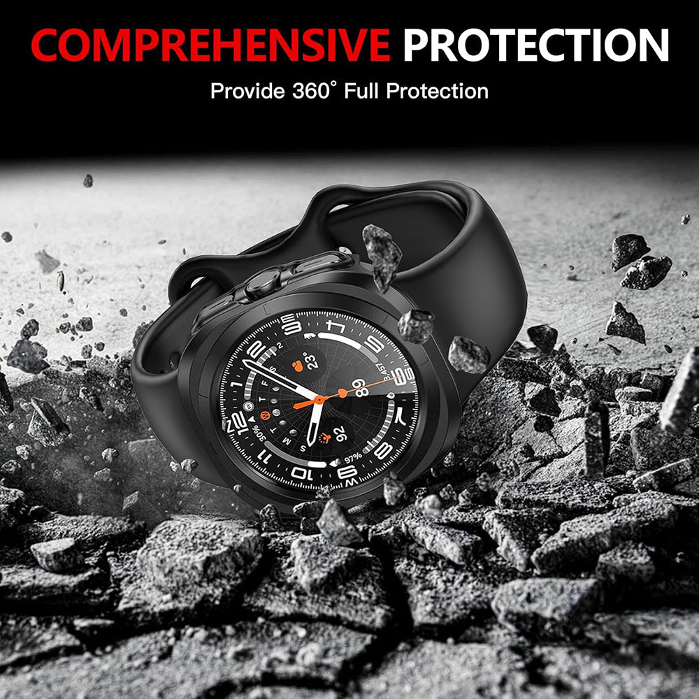 Techsuit Defense360 Pro Case for Samsung Galaxy Watch Ultra, Black