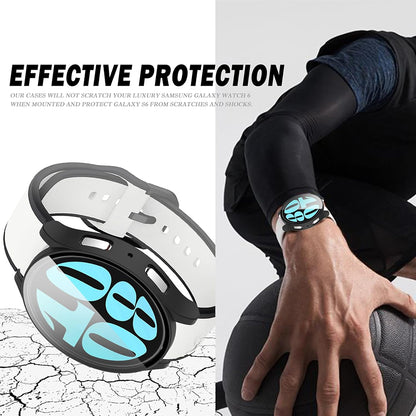Techsuit Defense360 Pro Case for Samsung Galaxy Watch6 40mm, Black