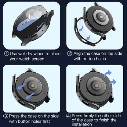 Coque Techsuit Defense360 Pro pour Samsung Galaxy Watch7 40mm, Noire