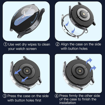 Coque Techsuit Defense360 Pro pour Samsung Galaxy Watch7 40mm, Transparente