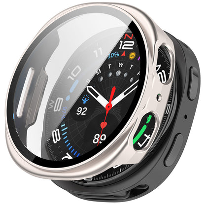 Coque Techsuit Defense360 Pro pour Samsung Galaxy Watch8 44mm, Argent Perlé