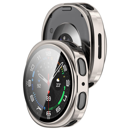 Coque Techsuit Defense360 Pro pour Samsung Galaxy Watch8 44mm, Argent Perlé