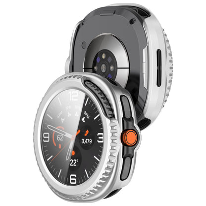 Coque Techsuit Defense360 Pro pour Samsung Galaxy Watch8 Classic, Argentée