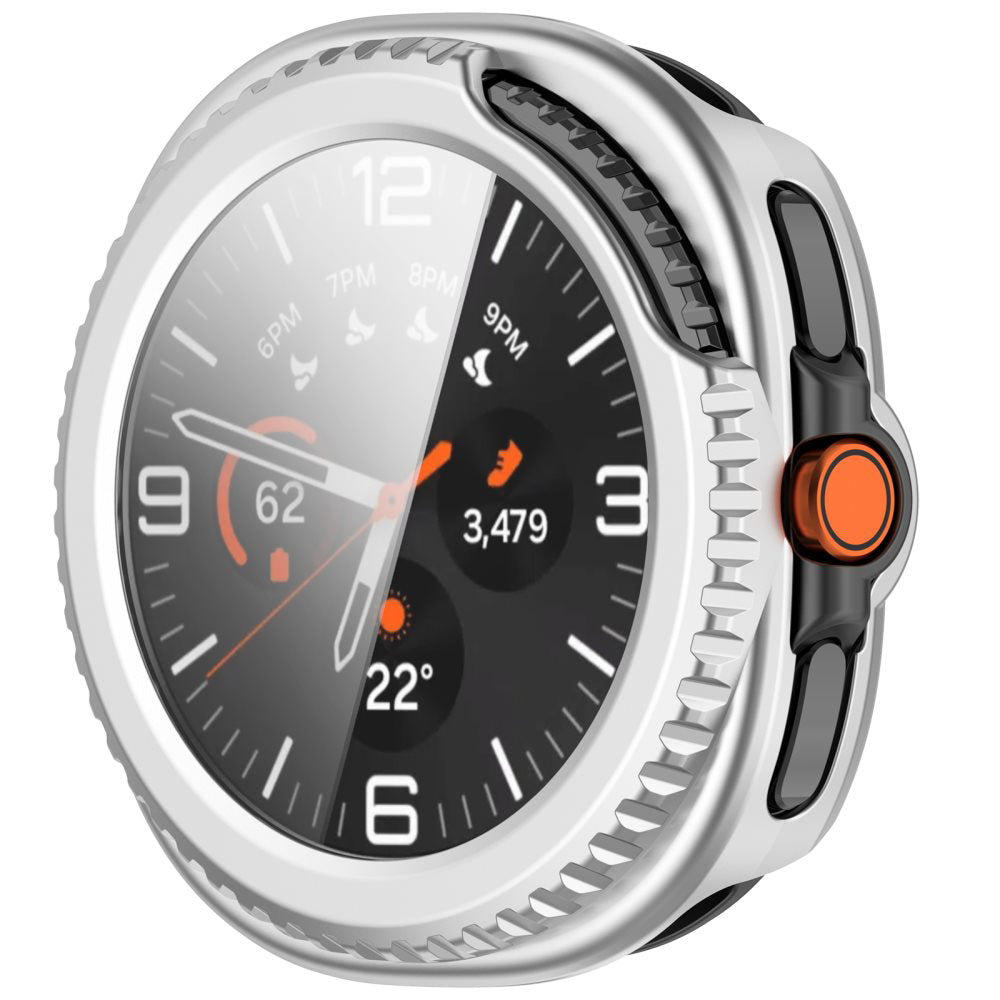 Coque Techsuit Defense360 Pro pour Samsung Galaxy Watch8 Classic, Argentée