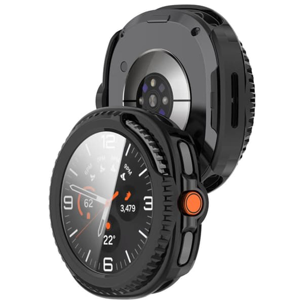Coque Techsuit Defense360 Pro pour Samsung Galaxy Watch8 Classic, Noir Mat